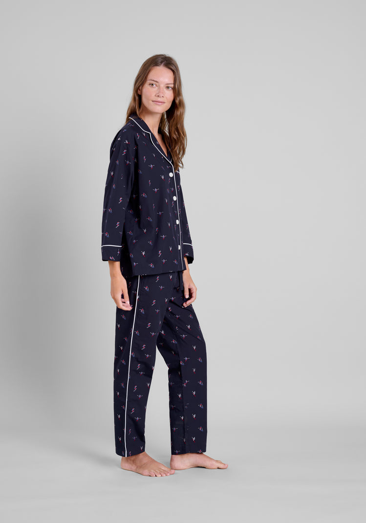 Marina Pajama Set in Skier Jacquard